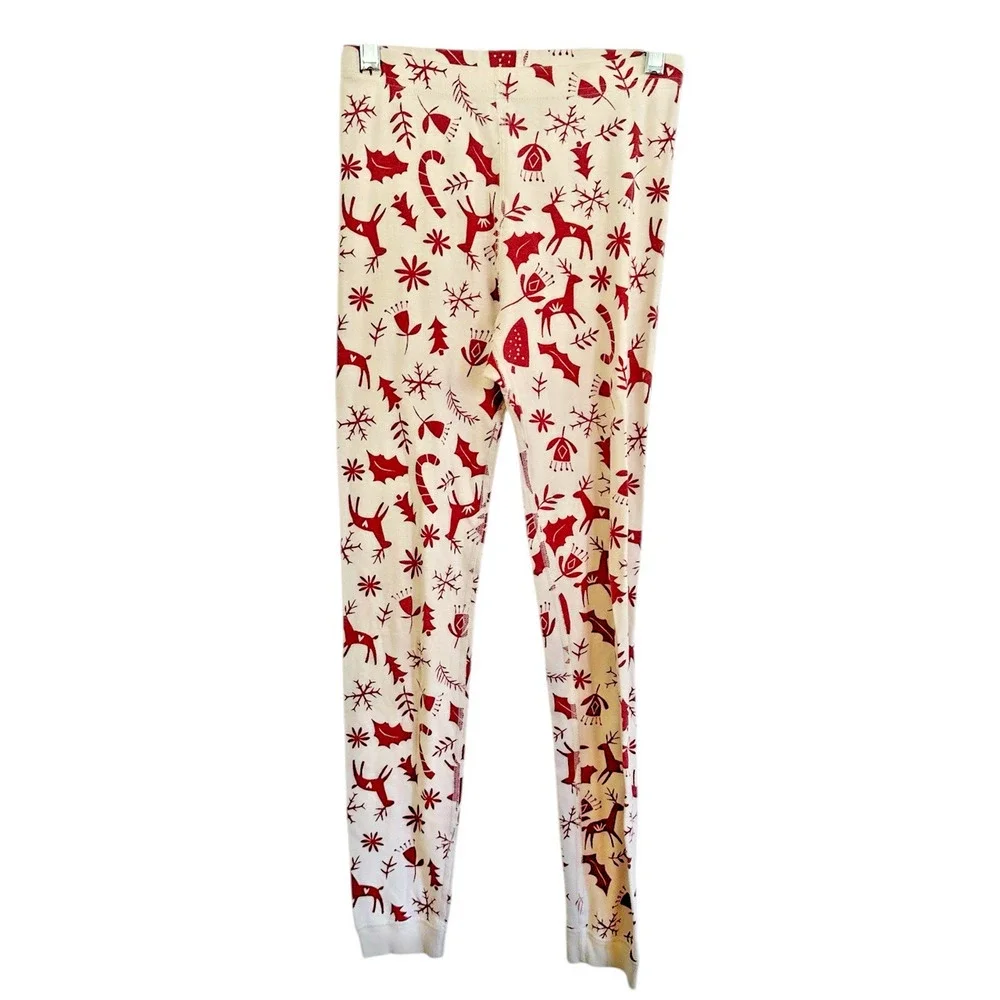 Hanna Andersson unisex Christmas Pajama set Long Sleeve Candy Cane Size 12